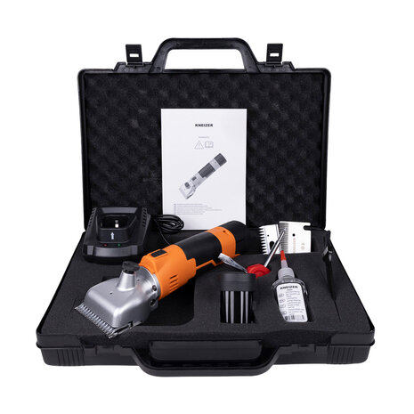 Kneizer CordlessPro Horse &ndash; Tondeuse sans fil pour chevaux &ndash; 2 batteries et 2 jeux de lames